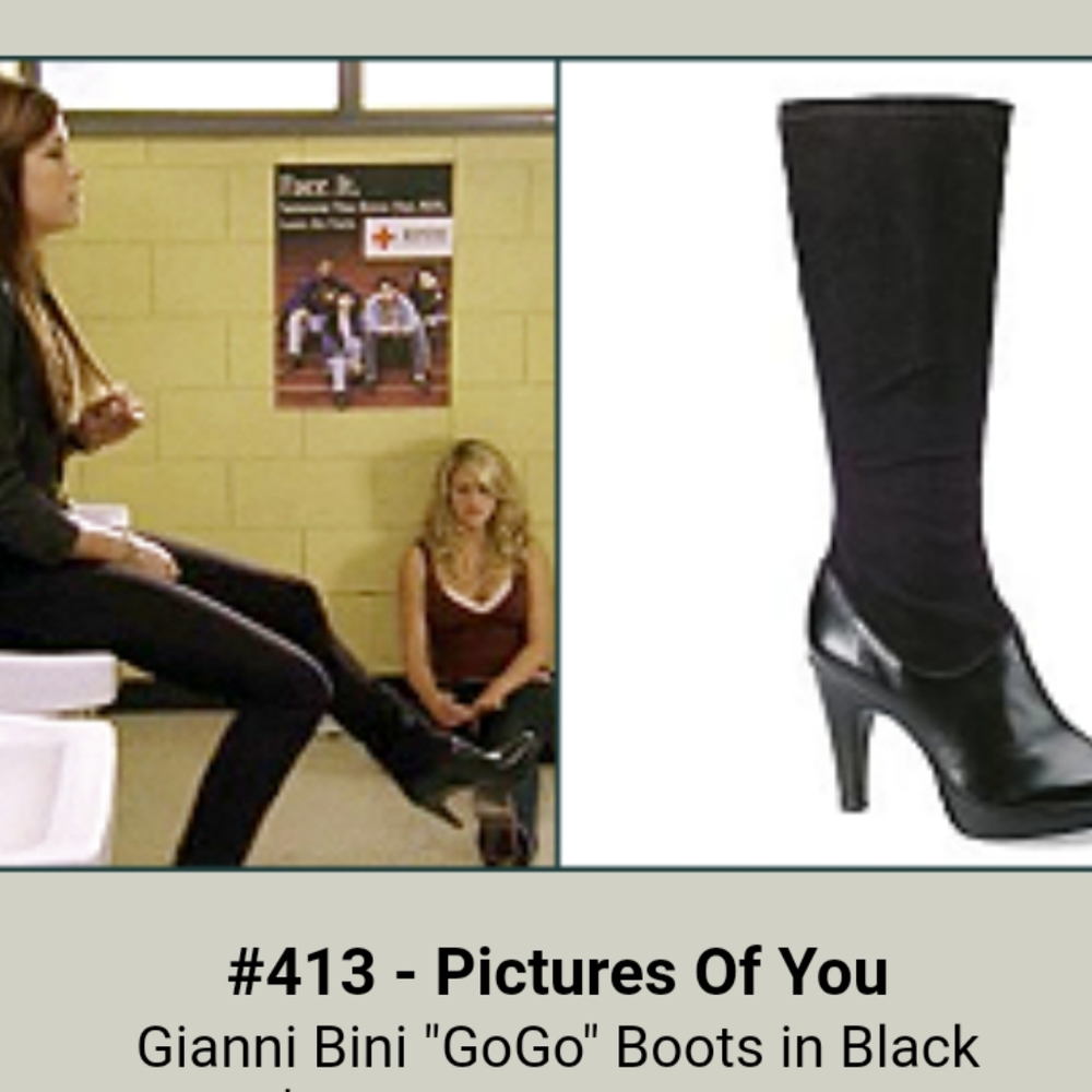 Gianni Bini Black GoGo boots ASO One Tree Hill Rachel Gatina